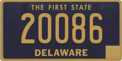 DE license plate 20086