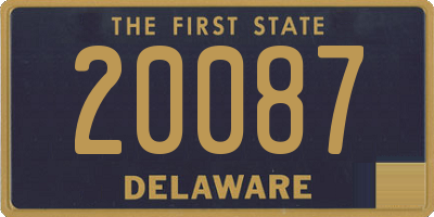 DE license plate 20087