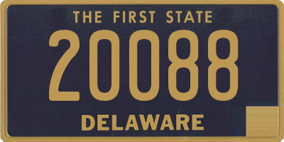 DE license plate 20088