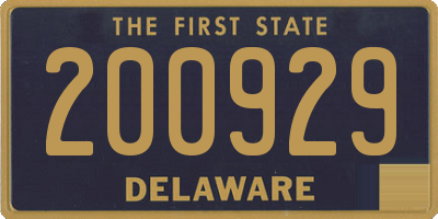 DE license plate 200929