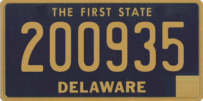 DE license plate 200935