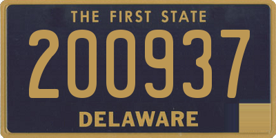DE license plate 200937