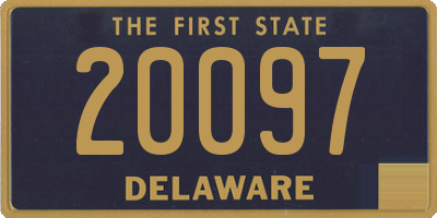 DE license plate 20097