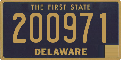DE license plate 200971