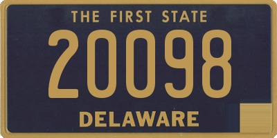 DE license plate 20098