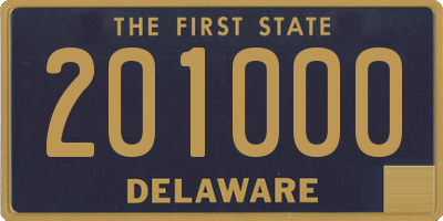 DE license plate 201000