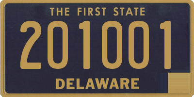 DE license plate 201001