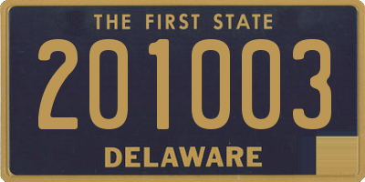 DE license plate 201003