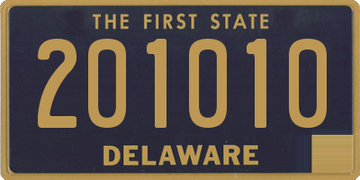 DE license plate 201010