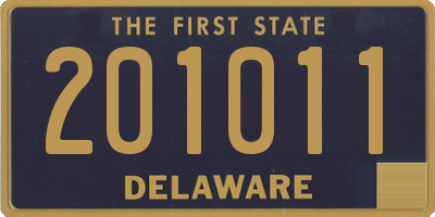 DE license plate 201011