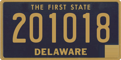 DE license plate 201018
