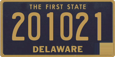 DE license plate 201021