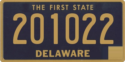 DE license plate 201022