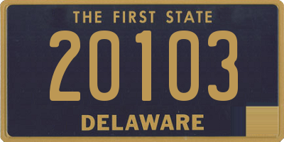 DE license plate 20103