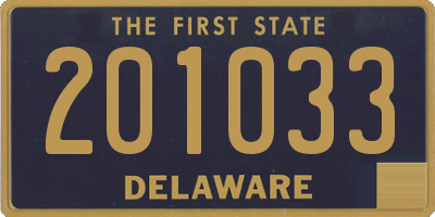 DE license plate 201033