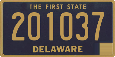 DE license plate 201037