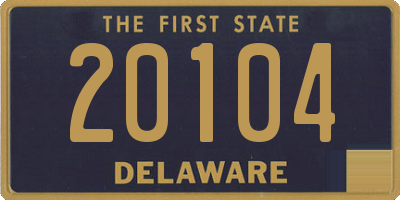 DE license plate 20104