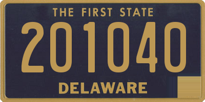 DE license plate 201040