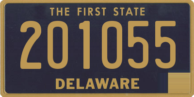 DE license plate 201055