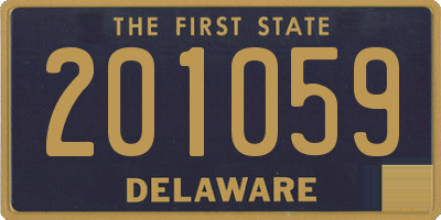 DE license plate 201059