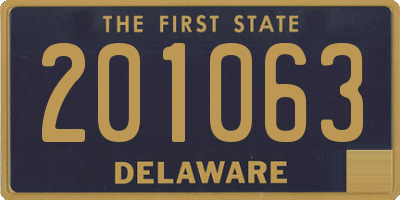 DE license plate 201063