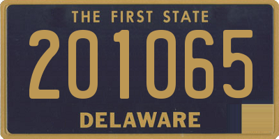 DE license plate 201065