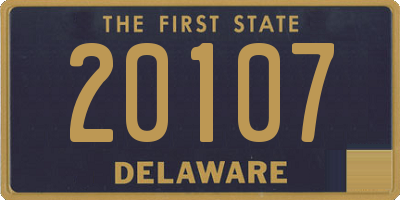 DE license plate 20107