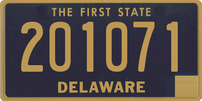 DE license plate 201071