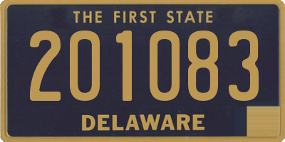 DE license plate 201083