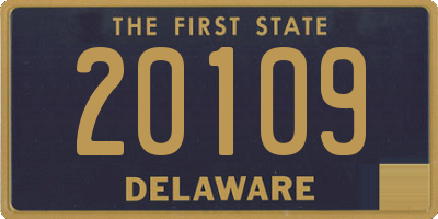 DE license plate 20109