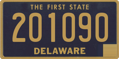 DE license plate 201090