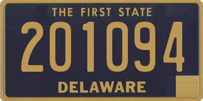 DE license plate 201094