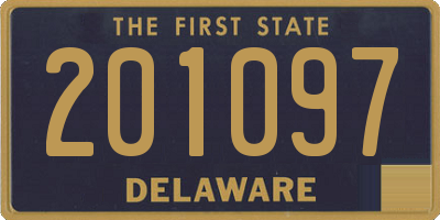 DE license plate 201097