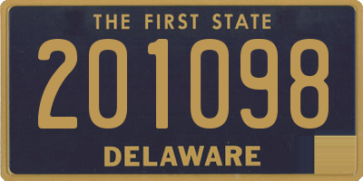 DE license plate 201098