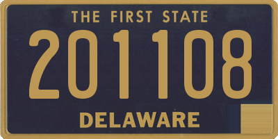 DE license plate 201108