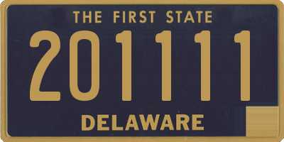 DE license plate 201111