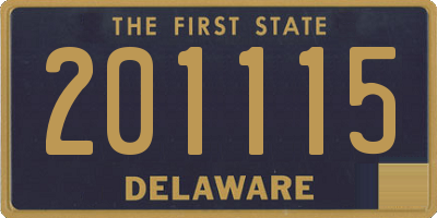 DE license plate 201115