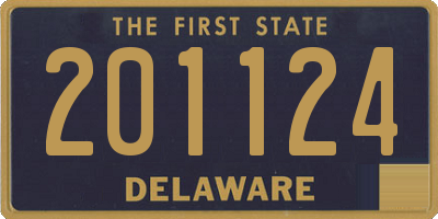 DE license plate 201124