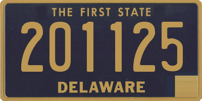 DE license plate 201125