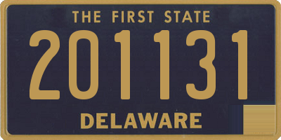 DE license plate 201131