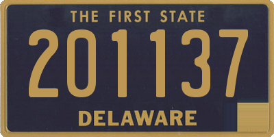 DE license plate 201137