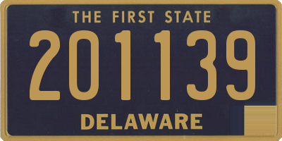 DE license plate 201139