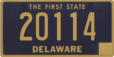 DE license plate 20114