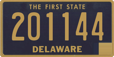 DE license plate 201144