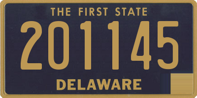 DE license plate 201145