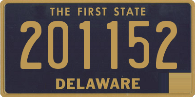 DE license plate 201152
