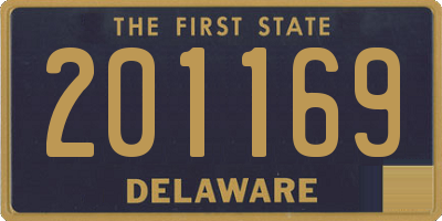 DE license plate 201169