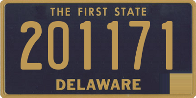 DE license plate 201171