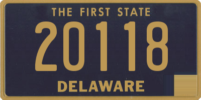 DE license plate 20118