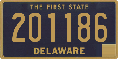 DE license plate 201186